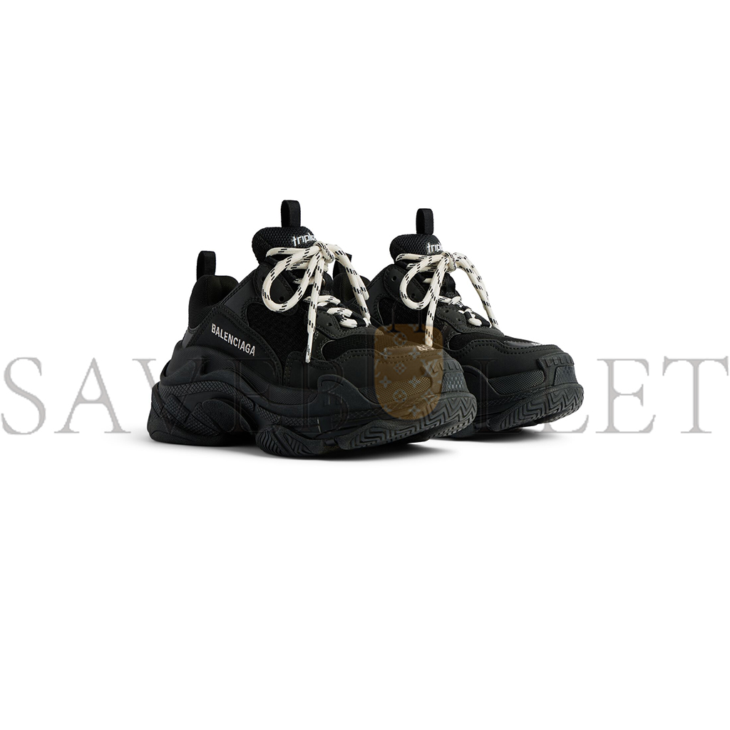 BALENCIAGA MEN'S TRIPLE S SNEAKER IN BLACK 534217W2CA11000 BALENCIAGA MEN'S TRIPLE S SNEAKER IN BLACK 534217W2CA11000
